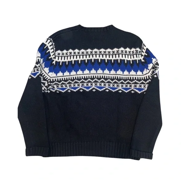 Polo Ralph Lauren Men’s Fair Isle Cashmere Angora Crew-Neck Sweater Size Large - Picture 2 of 4